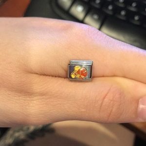 Italian Charm Bracelet Clown Fish Orange